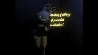 How to put clothing on models in blender!