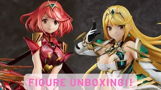 Xenoblade Chronicles 2 Pyra and Mythra figure unboxing!
