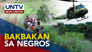 Bakbakan ng AFP at NPA sa Negros Occidental, nagpapatuloy; nasa 18,000 residente, inilikas