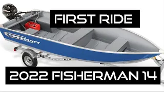 First Ride In The 2022 Prince Craft fisherman 14 #boat #mercury #fishing