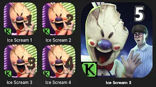 Ice Scream 1 🍦 Ice Scream 2 🍦 Ice Scream 3 🍦 Ice Scream 4 🍦 Ice Scream 5🍦Ending Gameplay Walkthrough