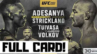 UFC 293 Predictions Adesanya vs Strickland Full Card Betting Breakdown