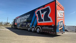 Truck Rigs of The World of Outlaws NOS Energy Drink Sprint Cars at Merced Speedway, March 18, 2022