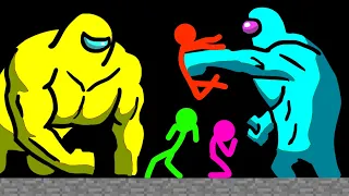 Stickman VS Among Us: Buff Impostor - AVM Shorts Animation