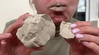 Туркестан белый воздушный 😍 ASMR mukbang clay