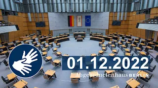 Plenarsitzung vom 01.12.2022