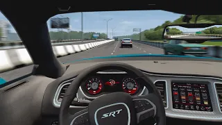 2016 Dodge Challenger SRT Hellcat Top Speed - City Car Driving [Steering Wheel Gameplay]