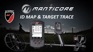 Minelab Manticore Metal Detector Tutorial Target Trace and ID Map