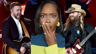 FIRST TIME REACTING TO | JUSTIN TIMBERLAKE & CHRIS STAPLETON CMA 2015 REACTION