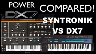 Syntronik & Yamaha DX7 - Sound Comparison Minimoog, OB-Xa, CS-80, Jupiter-8, JX-8P To SY99 & DX7