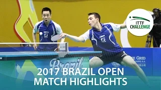 2017 Brazil Open Highlights: Hugo Calderano/Gustavo Tsuboi vs Patrick Baum/Thomas Keinath (Final)