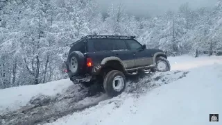 OFF-ROAD SNOW NISSAN PATROL Y60 VS Y61 VS TOYOTA PRADO VS DAIHATSU FEROZA