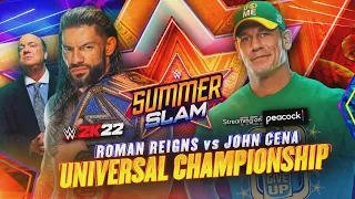 John Cena vs Roman Reigns Summerslam 2021