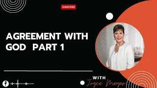 Radiochill283 | Agreement with God Part 1 - Joyce Meyer 2023