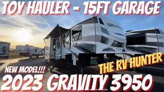 2023 Gravity 3950 | 15ft Garage Toy Hauler 5th Wheel