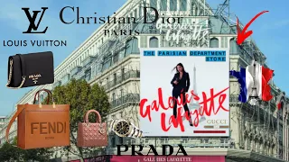 Galeries Lafayette Luxury Shopping in Paris! Louis Vuitton, Fendi Bags, Prada, Tiffany, Rolex, Dior