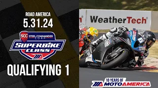 Steel Commander Superbike Qualifying 1 at Road America 2024 | MotoAmerica