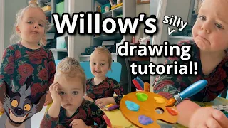 Lion King art time with Willow!