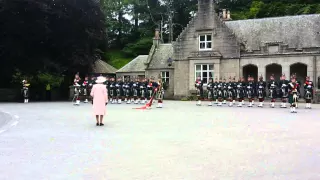 Her Majesty´s the Queen Elizabeth II. holiday ceremony at Balmoral Castle 10/08/2015