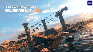 How to composite a 3D environment inside Element 3D II After effect II Tutorial
