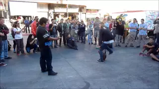 Mexico Tijuana street dance fights 2014 11 22 #1