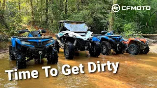 2021 CFMOTO CFORCE 500 800 & ZFORCE Mud Riding & Trail Riding at BMB