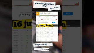 Cara menghasilkan uang dari internet #shorts