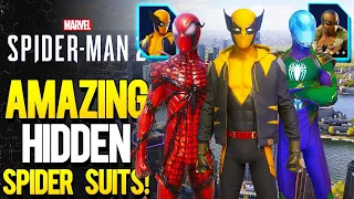 Marvel's Spider-Man 2 - All Secret Spider SUITS You Don't Want To Miss (Spider-Man 2 Hidden Outfits)