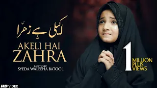 AKELI HAI ZEHRA (SA) , AYYAM BIBI FATIMA ZAHRA NEW NOHA 2023 | SYEDA WALEEHA BATOOL | TNA RECORDS