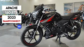 2023 TVS Apache RTR 160 2v E20 Walkaround Review | Bluetooth Connectivity | On Road Price | Mileage