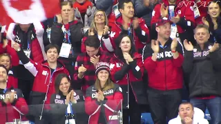 2018 OWG, Ladies FS, figure skaters's live reaction to Osmond's performance (FANCAM)