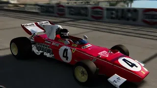 Ferrari 312B2 1971 Formula 1 race @ Monaco Faux 1972 | Assetto Corsa [4K]