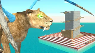 Escape From Alien Smilodon Attack - Animal Revolt Battle Simulator