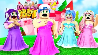 IMPOSSIBLE Princess Dress Up OBBY in Roblox! Kin Tin Krew Dad Becomes a PRINCESS! (ALL 100 stages)