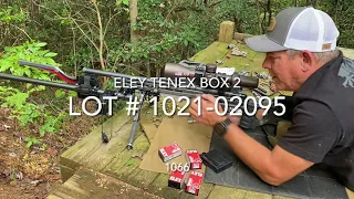 Lot Testing Eley Tenex Ammo out of the Vudoo 360