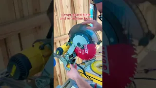 How to change a miter saw blade. Back to the basics.