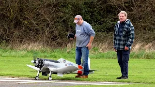 Jason Brands - 150cc UMS Radial engine Corsair Maiden flight