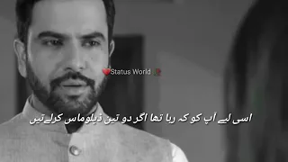 itni jaldi to lali ko bhi nahien 🥀romantic status ❤️#statusworld #hiramani #junaidkhan