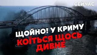 💥7 хвилин тому! Кримський МІСТ в ГУСТОМУ ДИМУ. Рух ЗУПИНИЛИ. У СЕВАСТОПОЛІ переполох