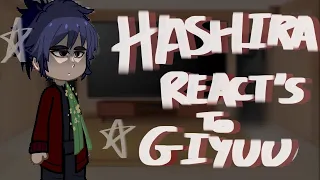 hashira reacts to tomioka giyuu (angst)