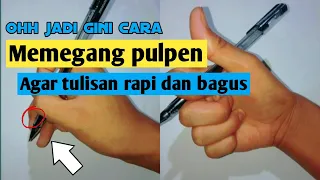 TUTORIAL MEMEGANG PEN YANG BENAR || TERNYATA BEGINI PANTESAN !!!