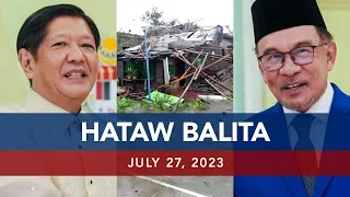 UNTV: HATAW BALITA | July 27, 2023