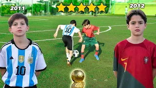 Mini MESSI vs Mini RONALDO - Chi è più FORTE? *PALLONE D'ORO DEI BAMBINI*