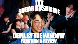 OLD KPOP FAN REACTS to TXT - Sugar Rush Ride & Devil By the Window Reaction and Review