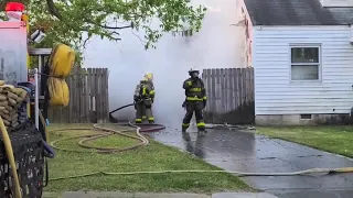 Electric car catches fire, spreads to house