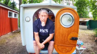 Mini Camper selbst gebaut - Erfinder baut PKW Anhänger zum DIY Mini Wohnmobil um