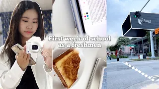 Uni vlog: first week of school as a freshmen at SMU