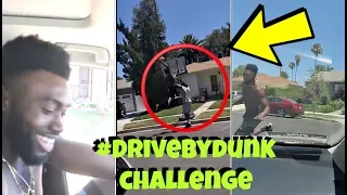 NBA Players Do The Drive By Dunk Challenge #Drivebydunkchallenge