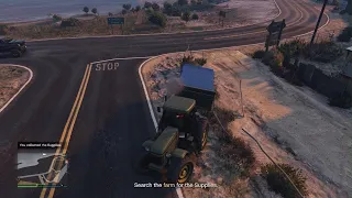 GTA V - Search The Farm For The Supplies I'm Towing