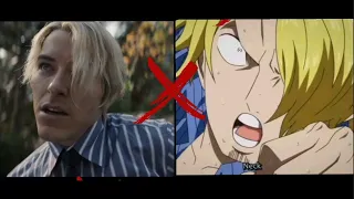 one piece live action x anime moments | sanji vs kuroobi live action vs anime